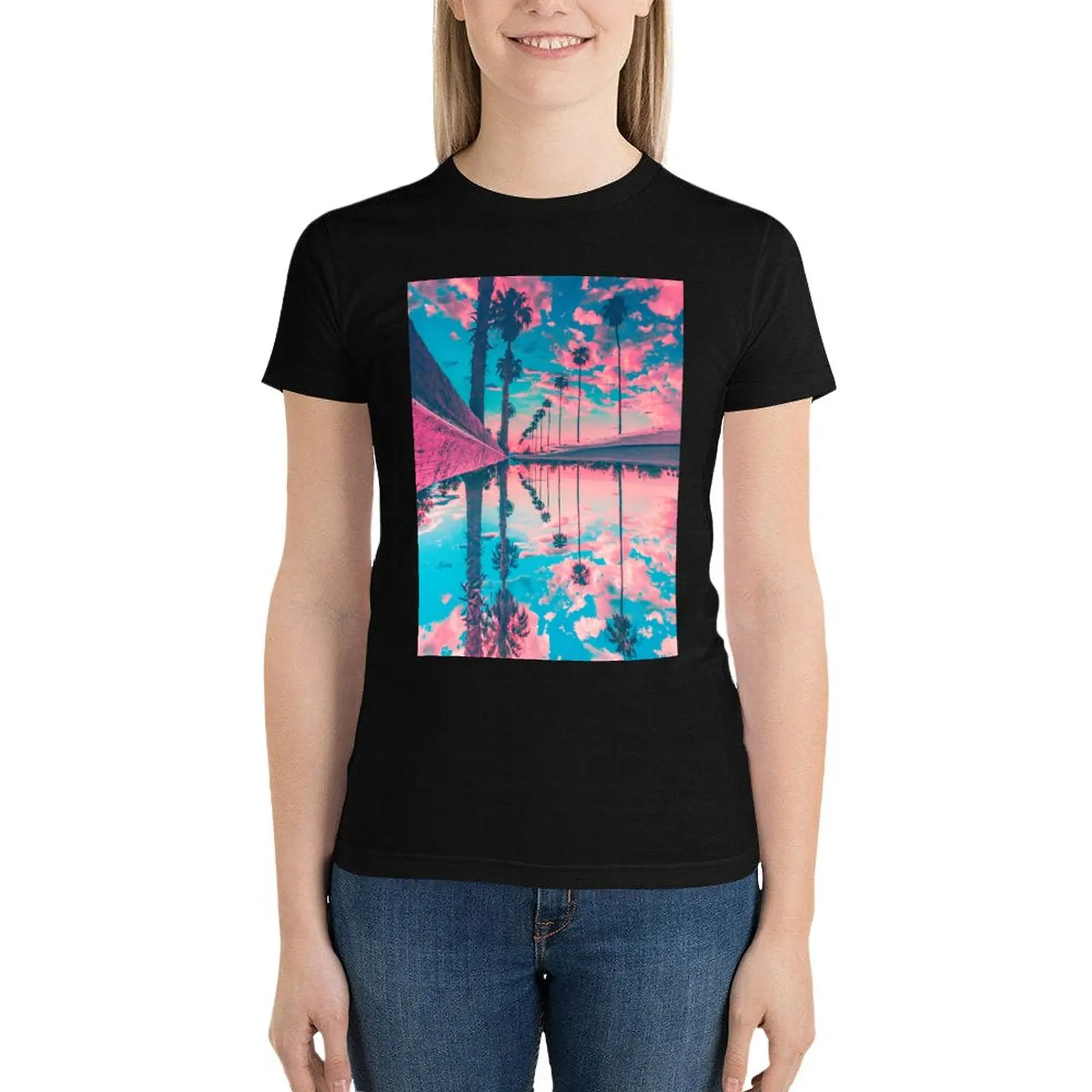 Reflection T-Shirt cute tops korean fashion tees Woman clothing