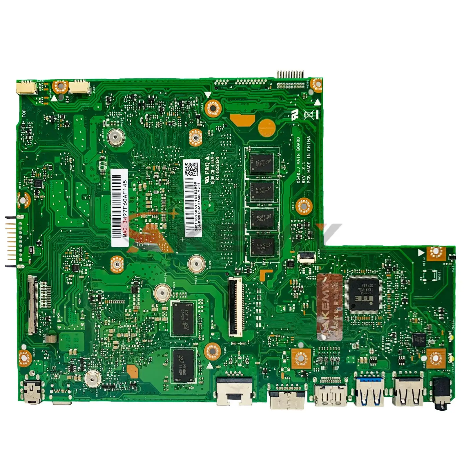 Portátil Placa-mãe i3 i5 i7 4th Gen Cpu 0gb 4gb Ram para Asus X540lj X540l F540l X540 Notebook Mainboard X540lj - Imagem 5