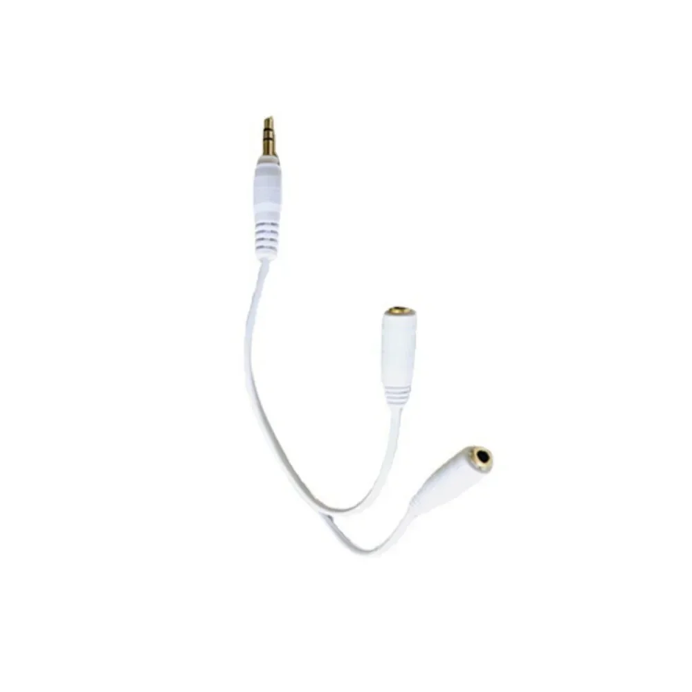 Premium Audio Y Splitter Cable - Hi-Fi Sound 3.5mm Male to Dual Female Ports