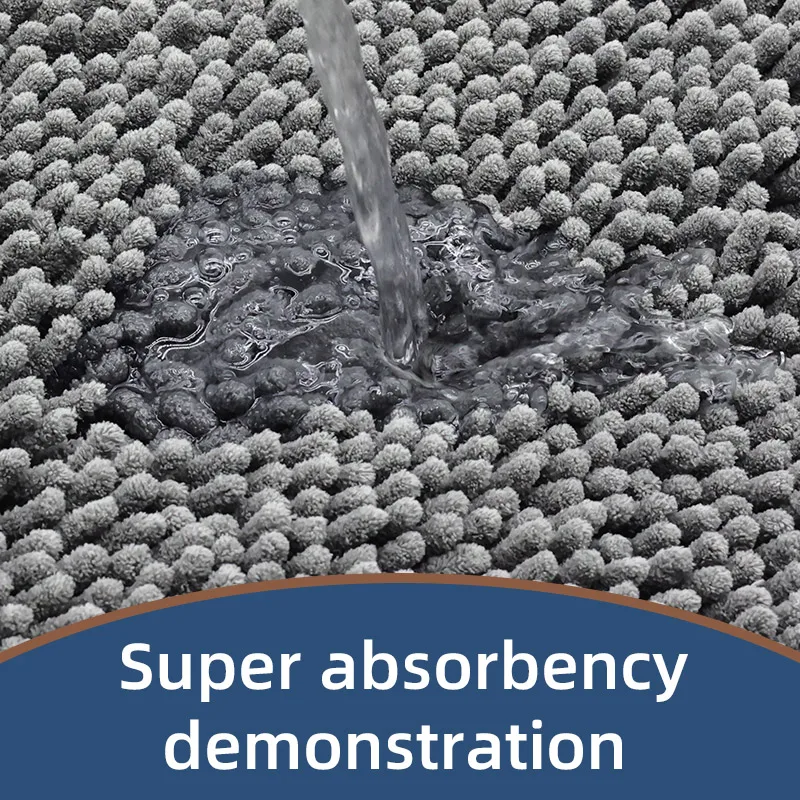 1pc 40*60cm Blue Soft and Absorbent Chenille Bath Rug – Non-Slip and Quick Dry Shower Carpet for Home Bathroom -Machine Washable BEST SELLERS 1pc 40*60cm Blue Soft and Absorbent Chenille Bath Rug – Non-Slip and Quick Dry Shower Carpet for Home Bathroom -Machine Washable BEST SELLERS