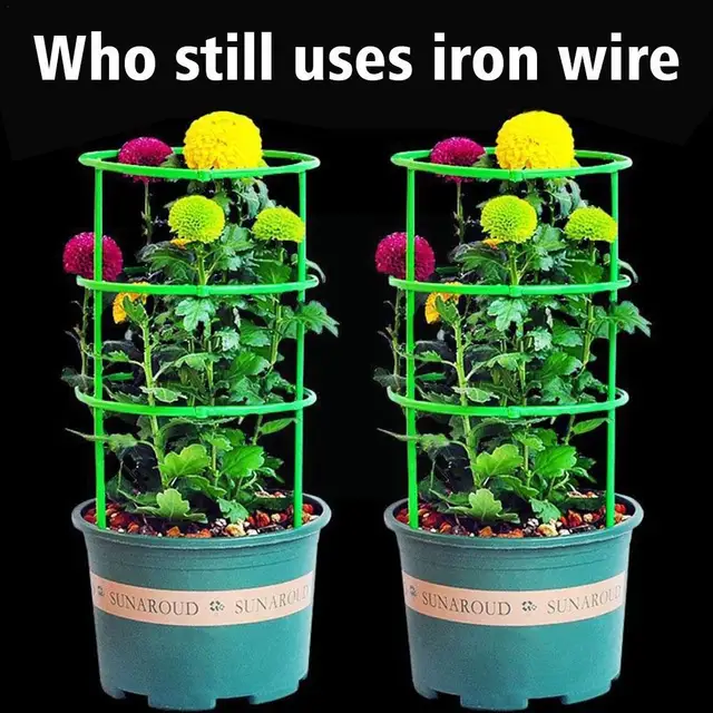 Orchard Kerti Növényi Tartó Téthalom Keret Műanyag Virágállvány Rögzítő Rúd Bonsai Szerszám Üvegházakhoz Paradicsom Peo U9H1