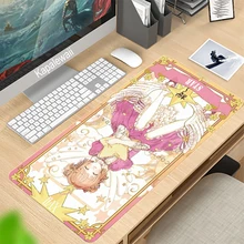 Cardcaptor Sakura Girls Kawaii Mouse Pad Gaming Accessories Notebook Gamer PC Large Desktop Keyboard Office Gaming Desk Mousepad