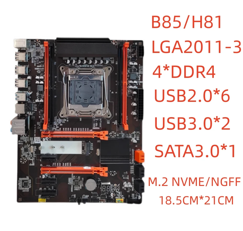 

Материнская плата X99H, материнская плата с поддержкой DDR4 RAM Socket LGA 2011V 3 CPU