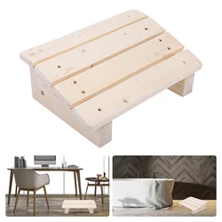 Adjustable Footstool Nursing Wooden Foot Stool Slanted Desk Foot Rest Sauna Footrest Leg Rest Wood Step Stool Tiny Small