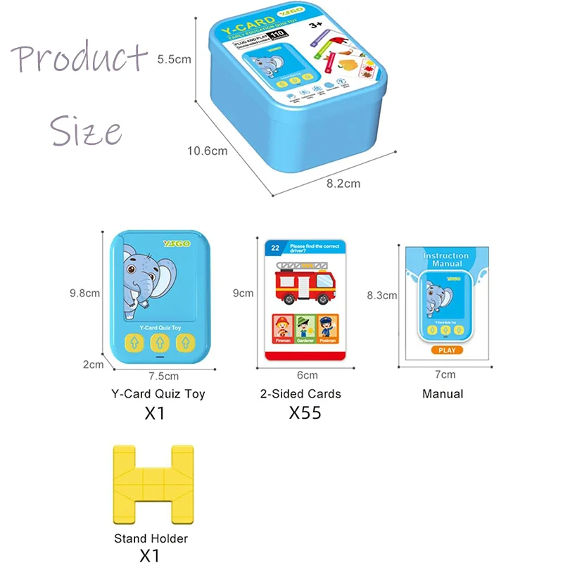 Interactive Flash Cards for Early Learning Spanish Russian Arabic Language Switch Logical Thinking Autism Sensory Toy for Kids 6