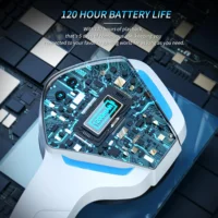 BINNUNE BW01 Wireless Gaming Headset with Mic for PC PS4 PS5 2.4G Bluetooth USB Gamer Headphones with Mic for Laptop Computer - Image 5