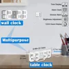 3D LED Digital Wall Clock with Adjustable Brightness Triple Alarm Temperature Display for Home Office Use 5