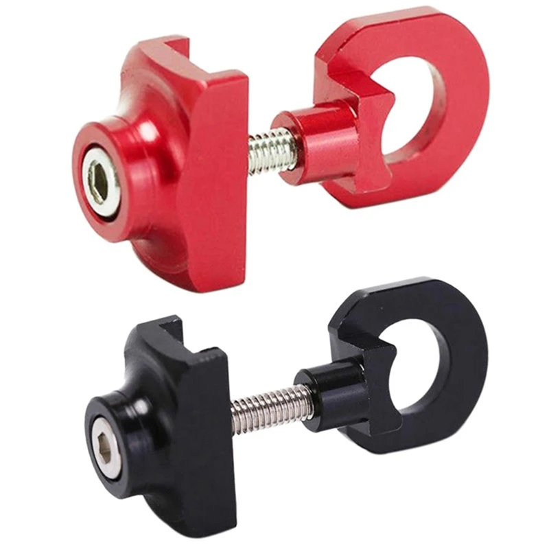 2 Pcs Bike Chain Tensioner Adjuster Aluminum Alloy Bicycle Fastener