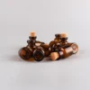 50pcs 0.5ml Amber Mini Glass Bottles Cute Bottles With Cork Stopper Tiny Jar Vials DIY Craft 3
