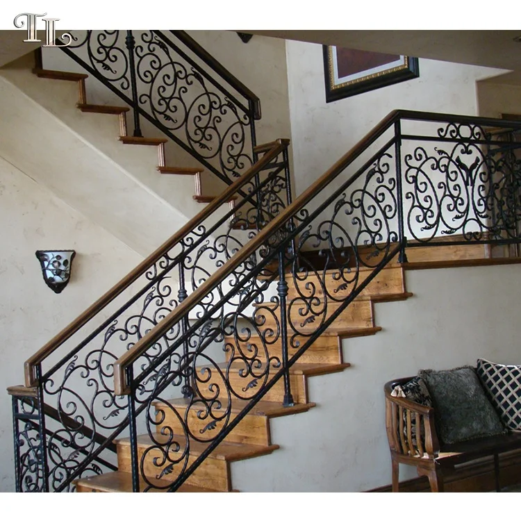 Pario Fancy Step Railing Fancy Railing Design: What Makes This Wrought Iron Staircase Balustrade ...