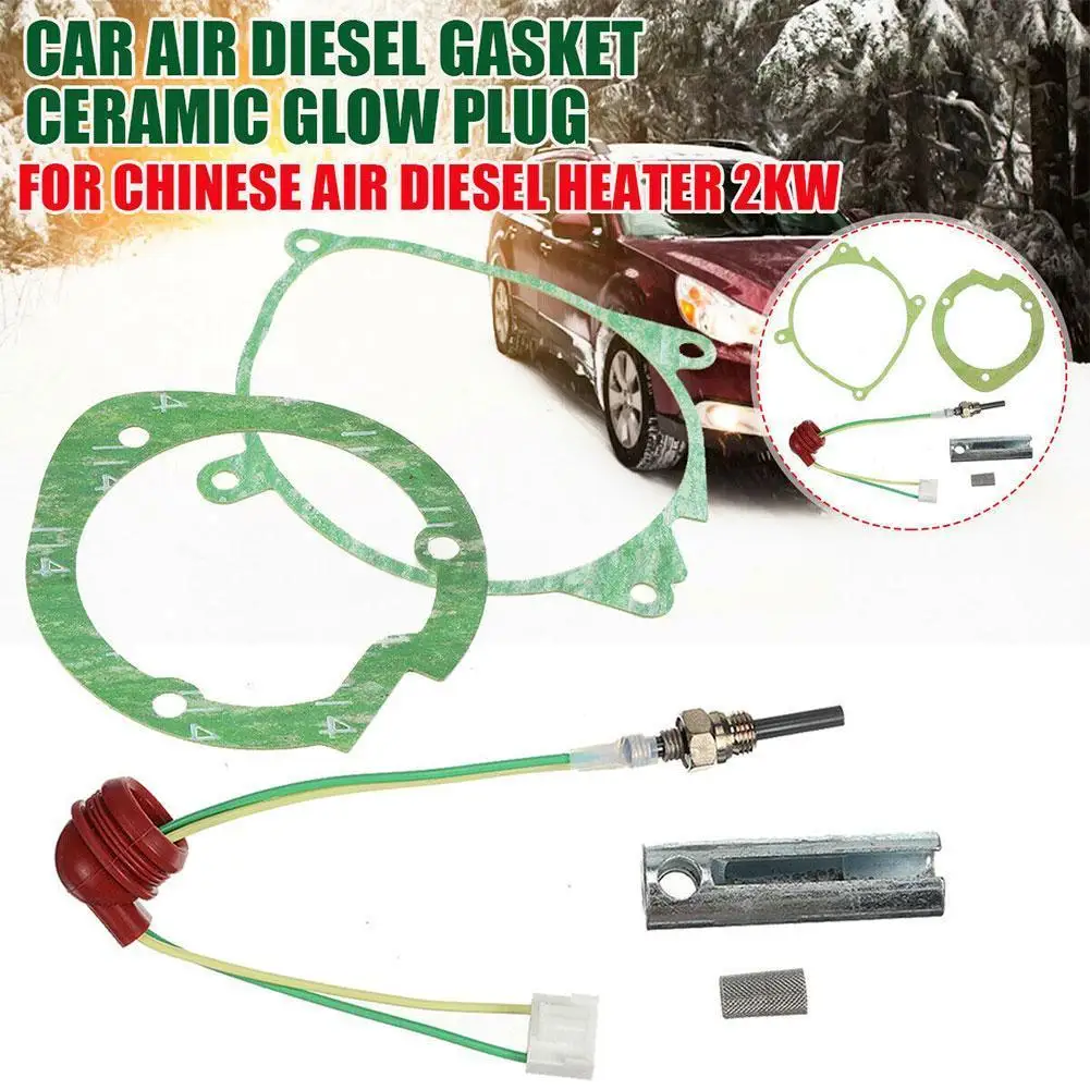 Car Heater Burner Motor Gaskets Strainers 12V/24V Glow Plug For 2-5kw Autonomous Truck Cab Heater Air Parking