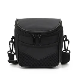 Compact DSLR Camera Bag - Stylish Shoulder Storage for Photography Essentials (Black)