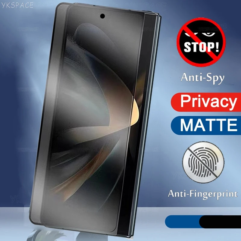 Matte Privacy Anti-Spy 9H Tempered Glass Screen Protector - Front & Back Coverage