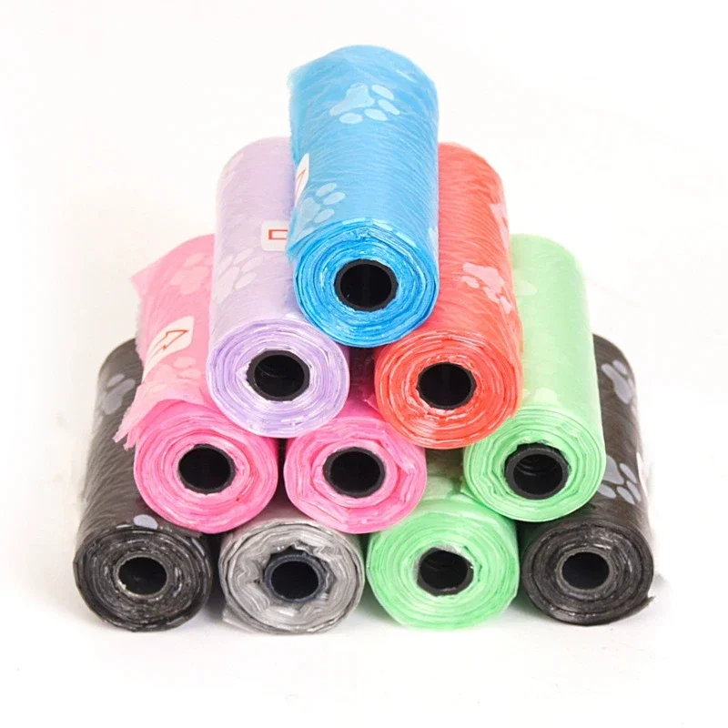 1-50Rolls Thick Leak-Proof Dog Poop Bags for Outdoor Walks Pet Biodegradable Trash Bag Degradable Cat Waste Bags Pet Supplies