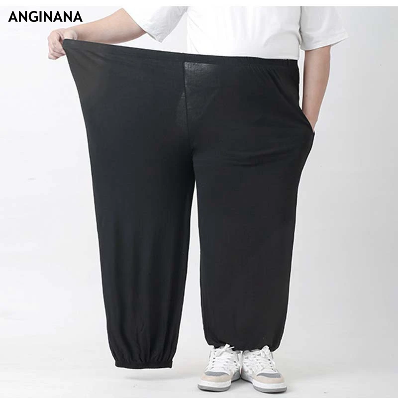 Summer Plus Size 12XL 180KG Men's Pants Pocket Large 6xl 8xl 10xl Loose Big Elastic Sports Blue Grey Pants 50 52 4