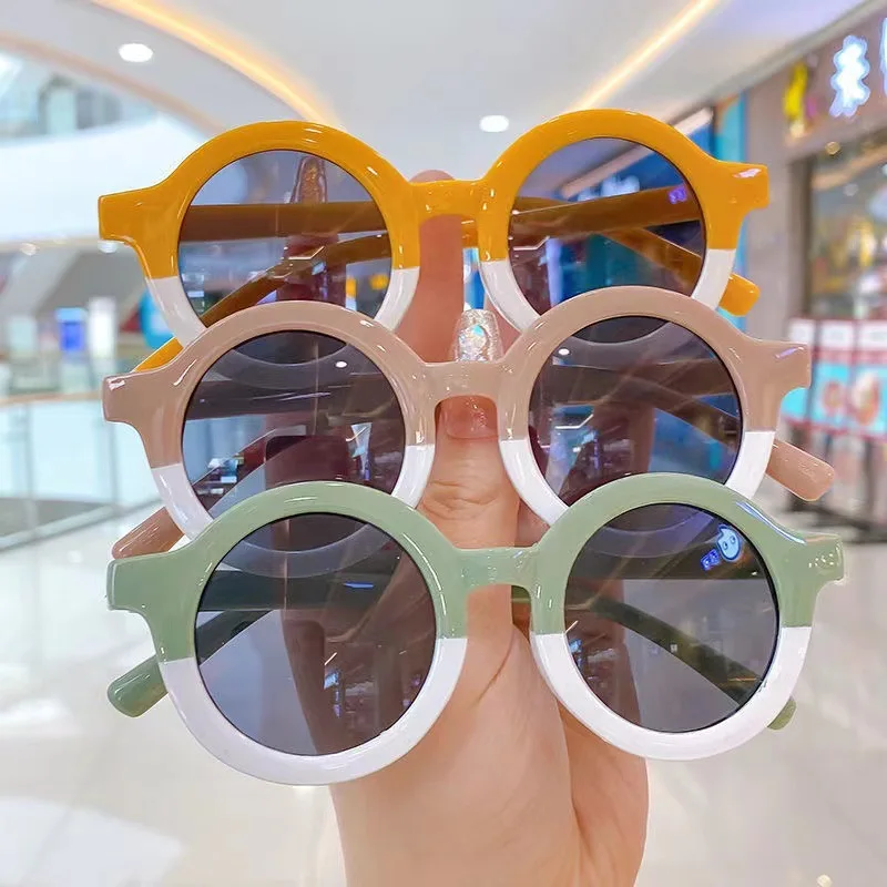Cute Children Fashion Sunglasses Girls' Small Frame Circle Sun Glasses Cute Baby Outdoor Sunshade Eyewear UV400 Gafas De Sol kids sunglasses children sunglasses