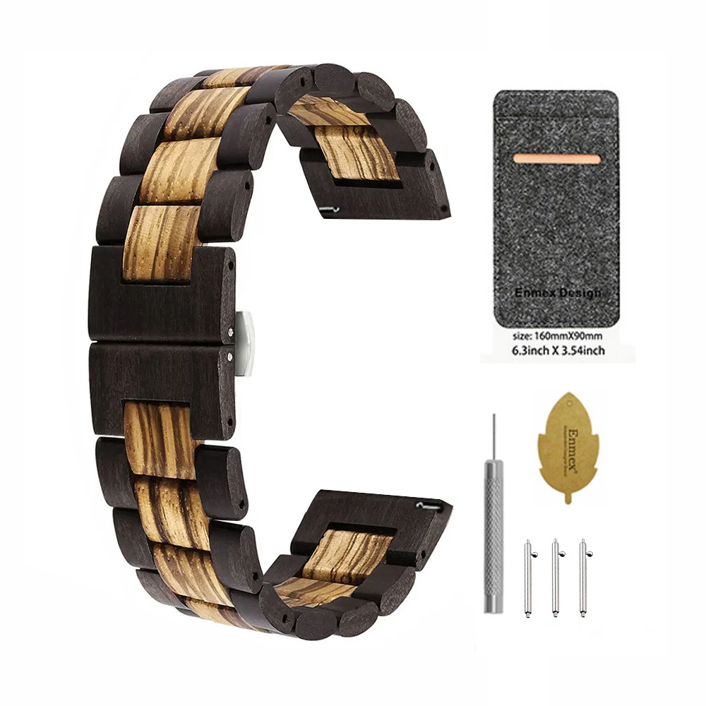 Elegant Retro Sandalwood Wooden Watch Strap