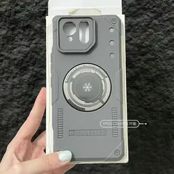 Fashionable Magnetic Shockproof Case with Built - In Metal Heat Sink and Armor Shell Design for Asus ROG Phone 8 (GRAY)