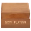 Solid Wood Record Rack Vinyl Holder Photo Album CD Stand Wooden Support Tabletop 1