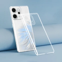 Luxurious Transparent Soft Silicone Phone Case - Clear Thin TPU Back Cover for OPPO Reno14 (Clear)