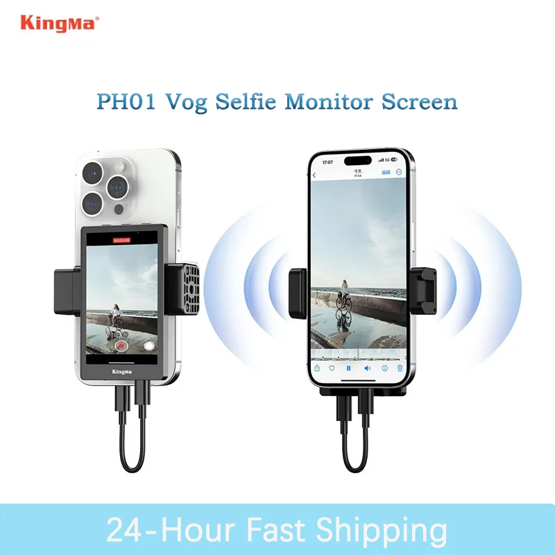 KingMa PH01 max Phone Monitor for Selfie Vlog Video Live Streaming Portable Mobile Phone Rear Camera Selfie Display Screen