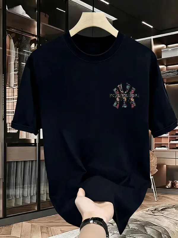 Men' printed T-shirt - High-quality, , versatile and trendy loose-fitting