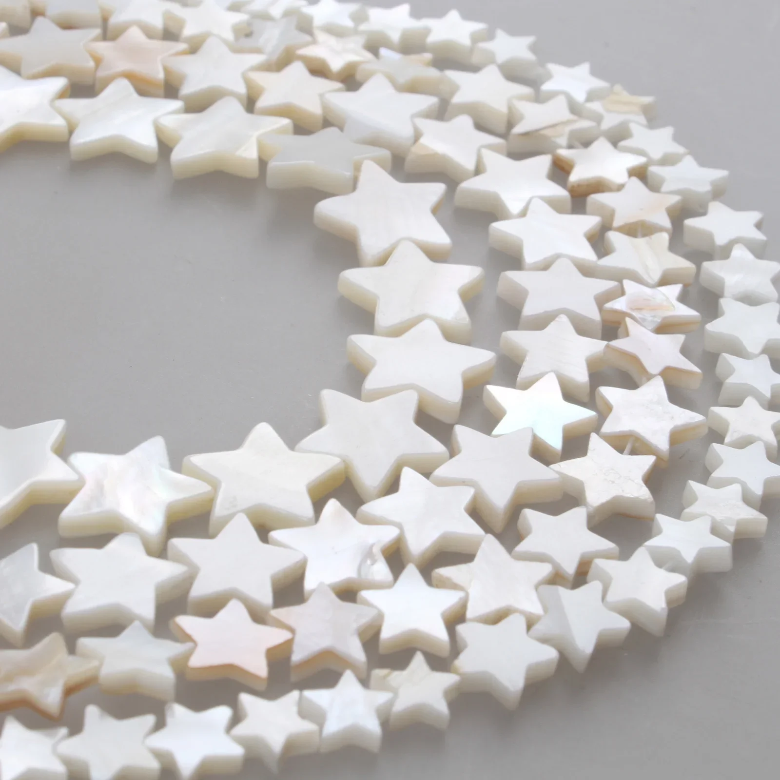 

Wholesale 10String Natural Shell Beads White Mother Of Pearl Pentagram Shape Beads 8 10 12 15mm Bracelet Necklace Jewelry Making