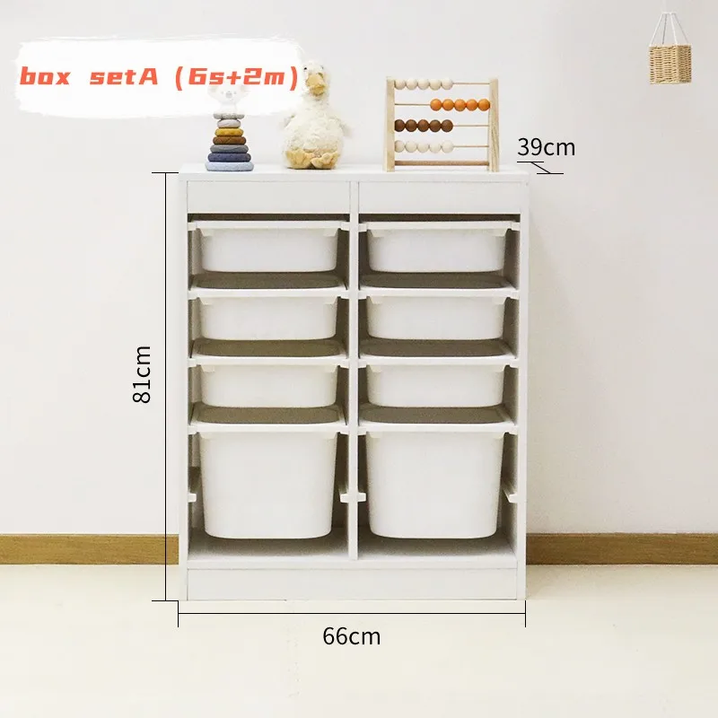 Five Layers High Capacity Wood Cabinet Kid Furniture Toys Storage Children Kids Cabinets For Kindergarten Bedroom Use