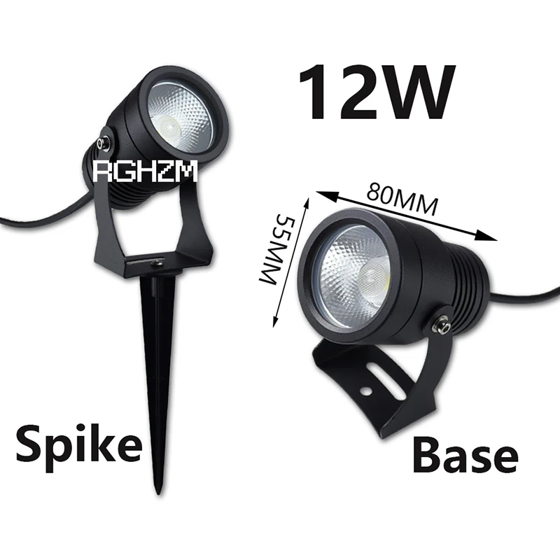 COB Outdoor Garden Light LED Lawn Lamp Spike 15W 12W 7W 5W 3W Waterproof Bulb 220V 110V 12V Landscape IP65 Path Spotlight lawn lamp garden lighting