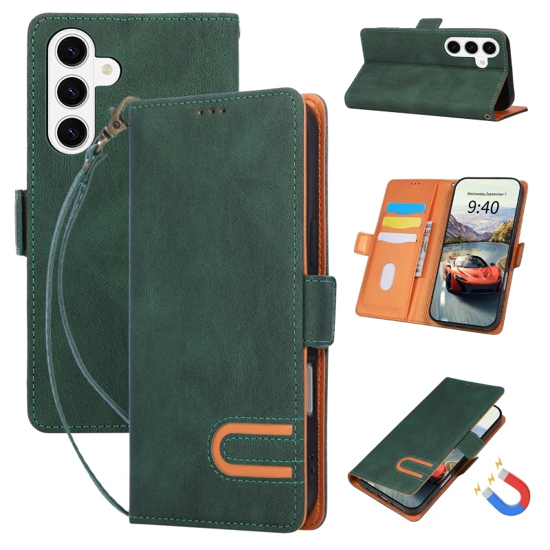 Vintage Leather Wallet Phone Case with Card Holder
