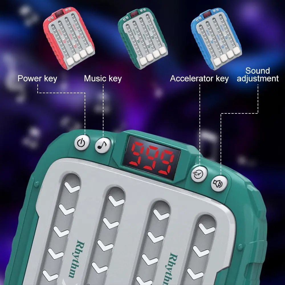 Electronic Music Rhythm Game Machine Fast Press Quick Push Game Console Fidget Toys Handheld Puzzle Sensory Toys