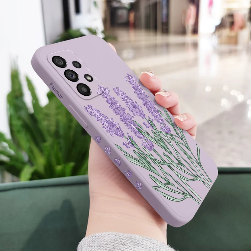 Elegant Lavender Phone Case - Soft Protective Cover in Timeless Design