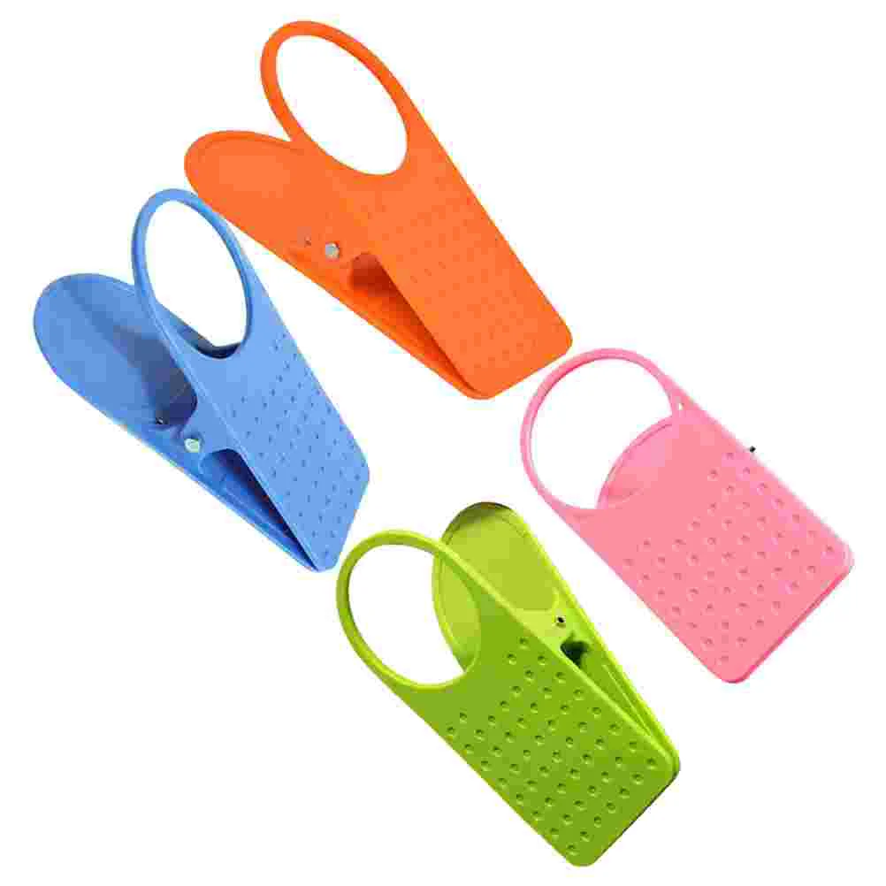 4 Pcs Cup Stand Holder Desk Clip Mug Clamp Table Side Drink Water Organizer Tumbler Storage Solution Glass Container Holder