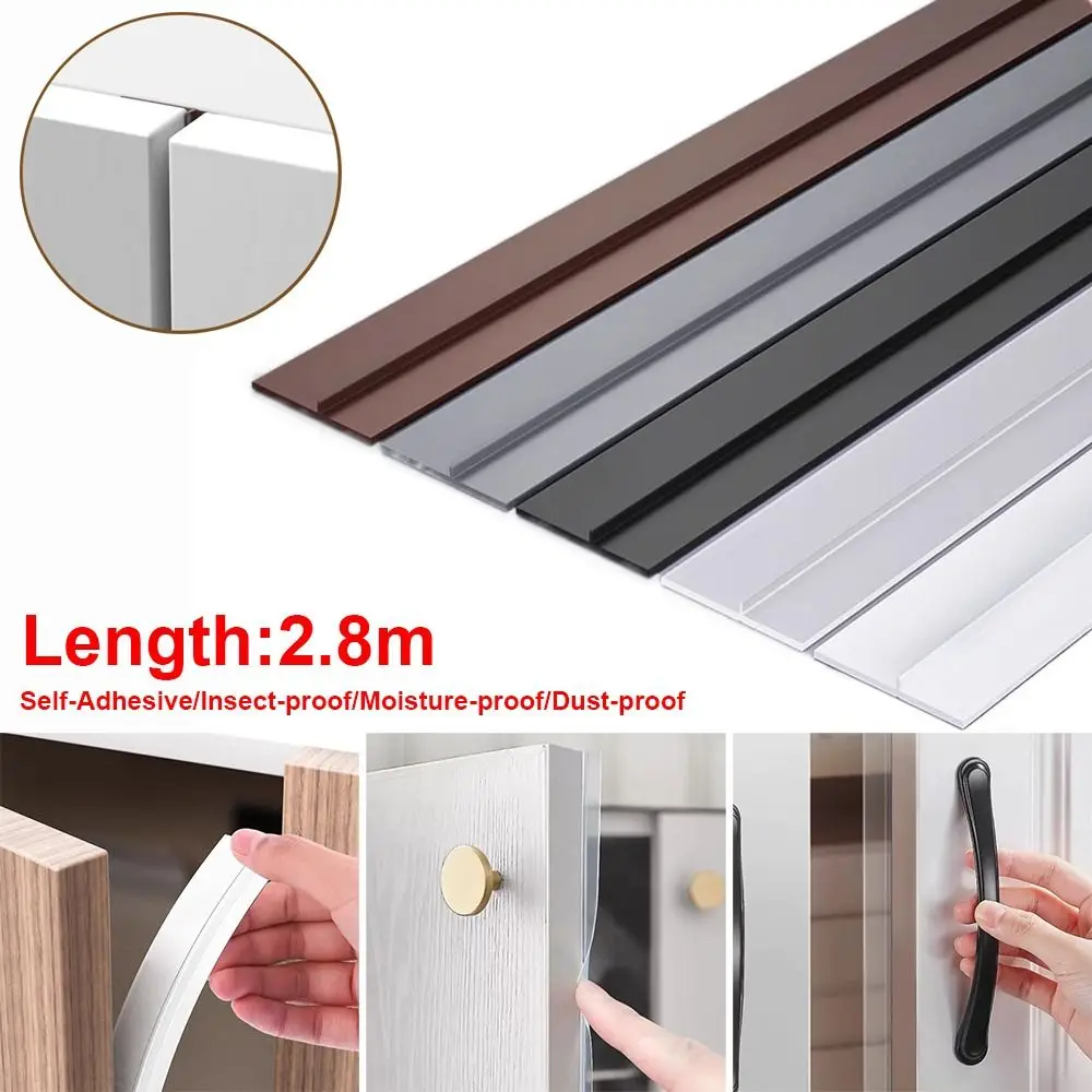 Self-Adhesive Cabinet Door Dust and Moisture-Proof Seal Strip - 2.8M TPE Material