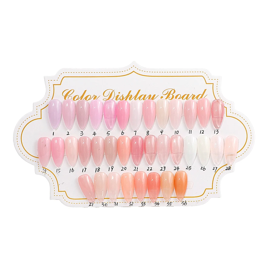 Jr 36 Colors 10ml 12pcs Rubber Bottom Paint No Need Color Gel With Transparent & Textured Finish 6