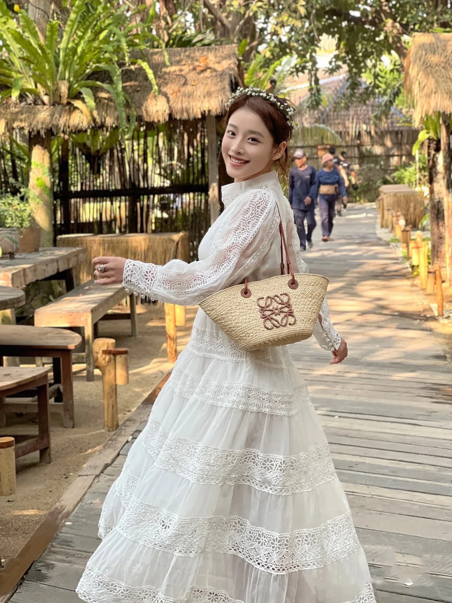Elegant long dress european style