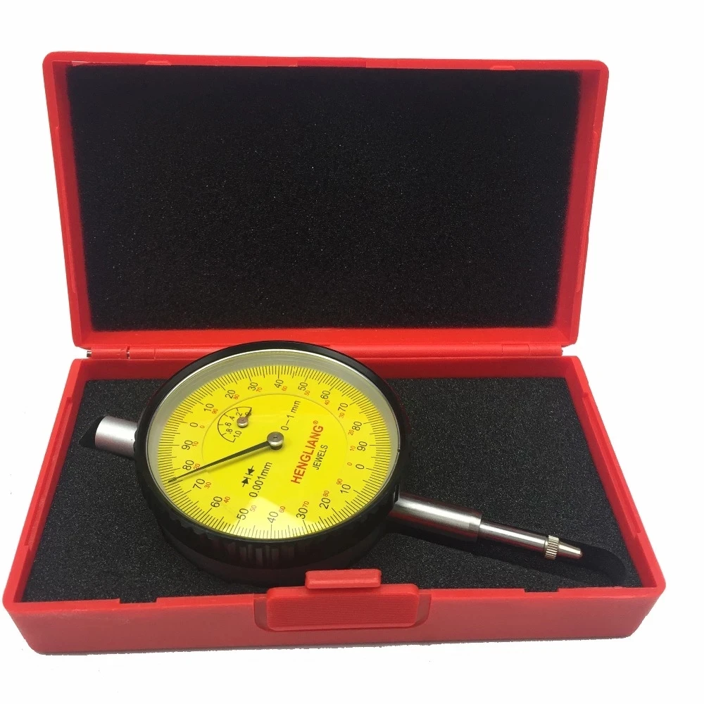 High Quality 0-5mm Micron dial indicator jewels dial gauge 0-5mm 0.001mm Dial Indicator Measuring