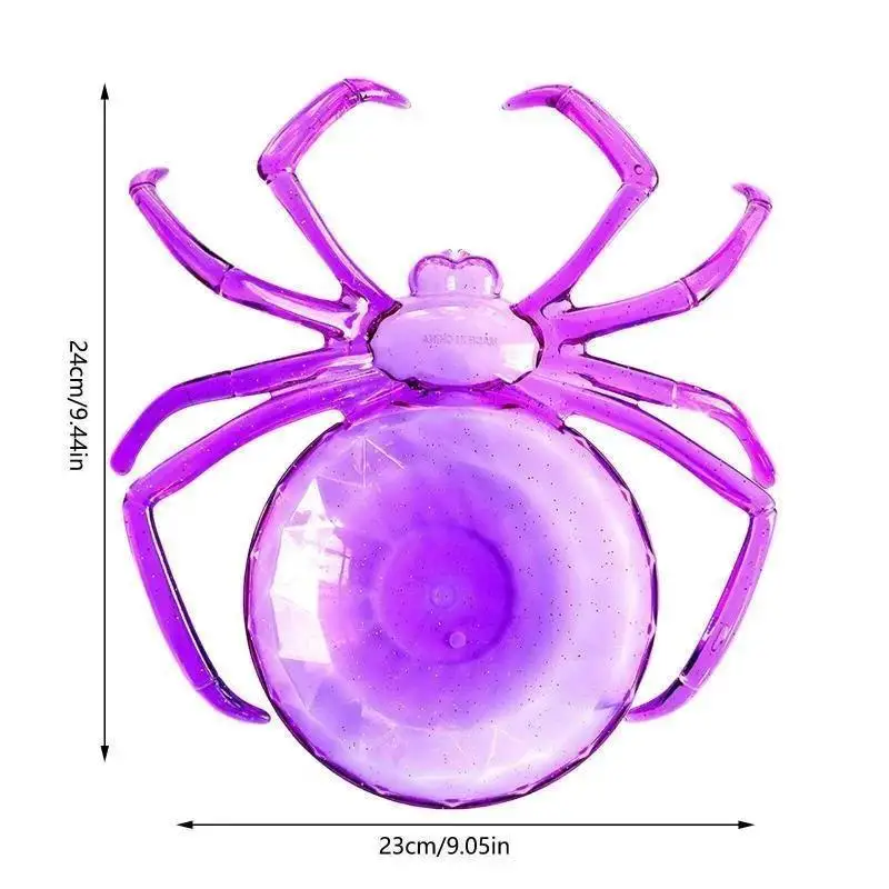 Colorful Spider Shaped Fruit Tray Halloween Spider Candy Cookie Storage Tray Bar Festival Halloween Decoration Candy Bowl