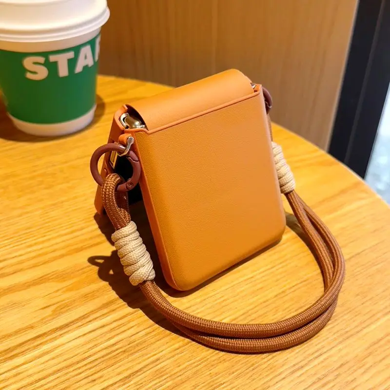 Fashion Leopard Solid Color Leather Skin-Friendly Anti-Fall Phone Case