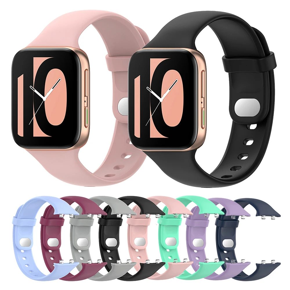 Silicone Strap For OPPO Watch 41mm 46mm Wristband Bracelet For OPPO Watch Band soft tpu protective case for oppo watch 41 46mm cover bumper lightweight protector shell for oppo watch 41mm 46mm accessories