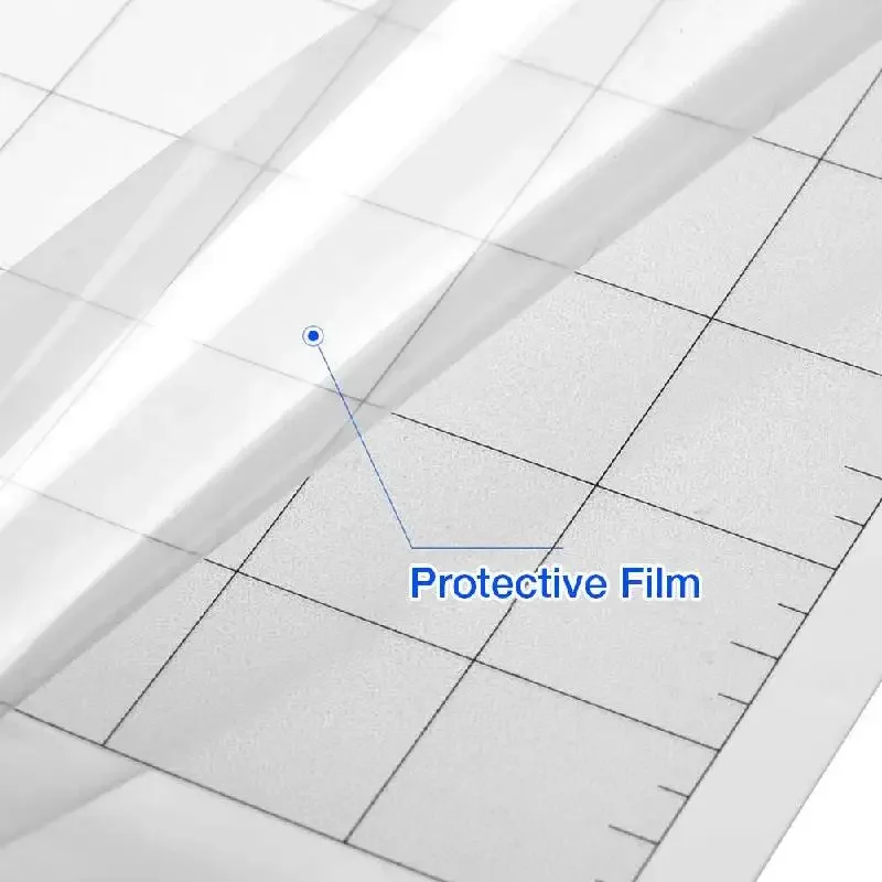 2PCS Cutting Mat Pad 12*12-Inch Transparent Adhesive Mat Pad with Measuring Grid 12*24-Inch for Silhouette Cameo Plotter Machine 4