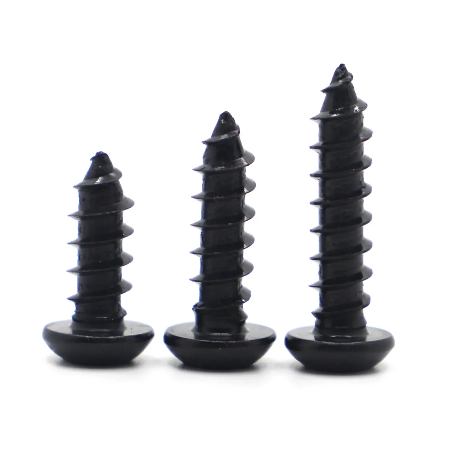 Viti Autofilettanti Testa Esagonale Con Brugola – M2 E M2.6, Grado 8.8, Zinco Nero, Piatte, Confezione Assortita