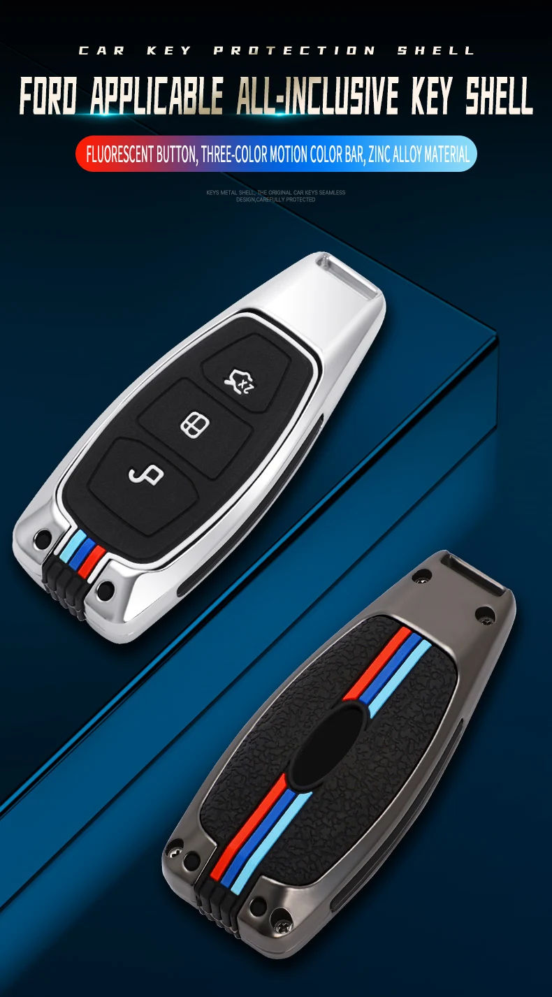 Nuova custodia per chiave auto in metallo copertura completa per Peugeot 308 408 508 2008 3008 4008 5008 Citroen C4 C4L C6 C3-XR accessori Smart Shell - Sbb14b17c94d04bc3ac086872e6d7b5889