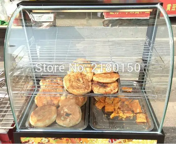 Food Heat Preservation Cabinet Commercial Food Warmer Cooked And Pastries Long Lasting Heat Preservation Showcase