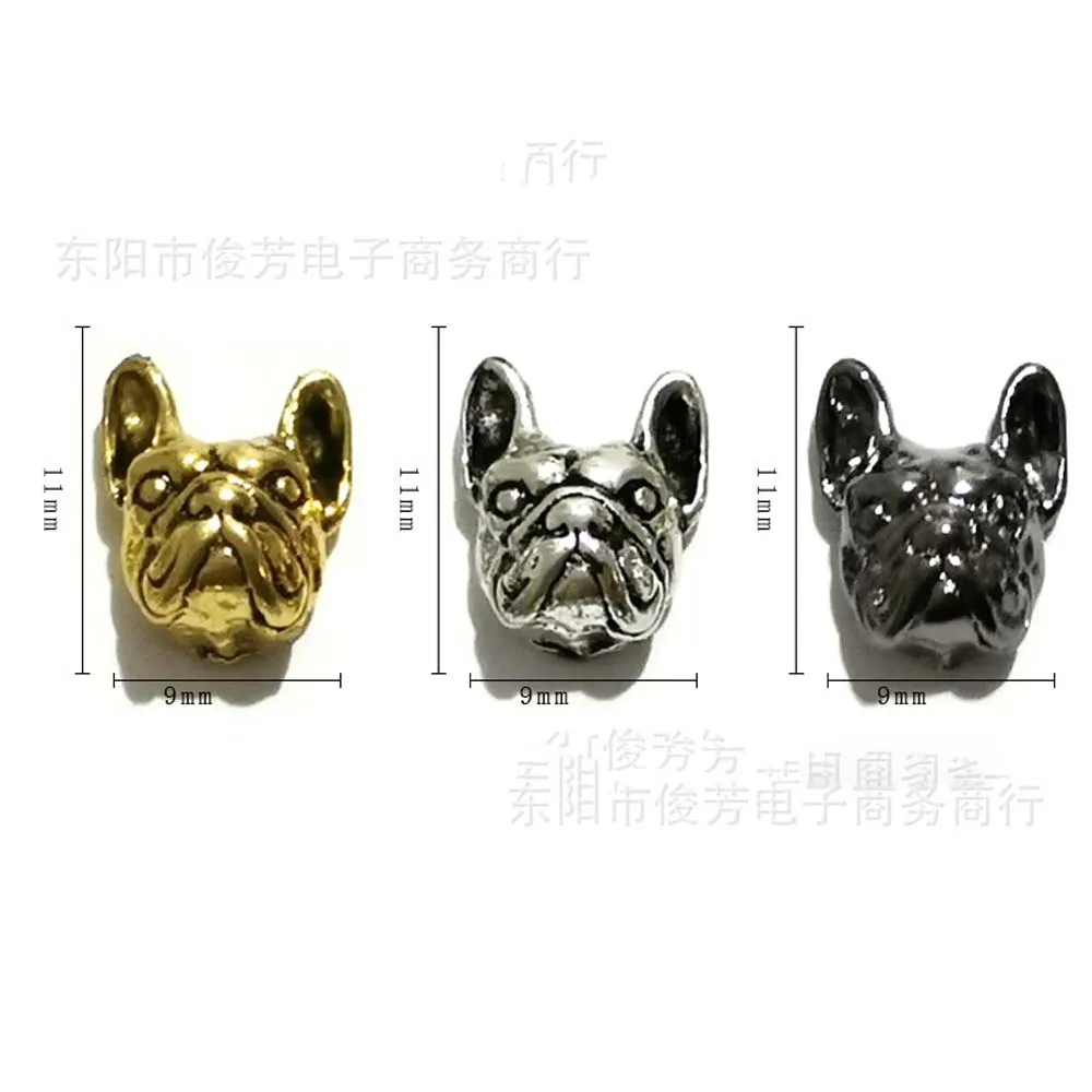 10Pcs Retro Animals Nail Art Charm 3D Alloy Diablo Style Vintage Mask Dog Cat Tiger Nail Decoration Accessori Per Unghie Antichi Fai Da Te