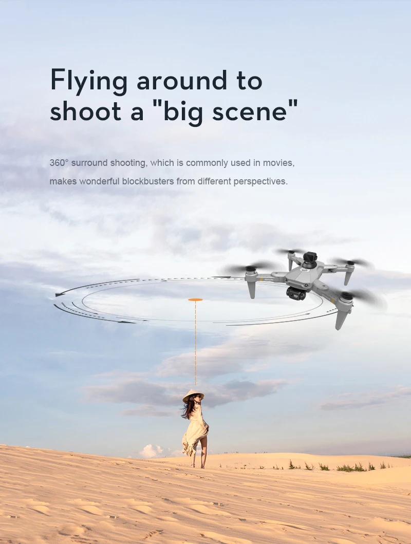 K80 PRO MAX Drone, "big scene" shooting is commonly used in movies . flying around to shoot a "