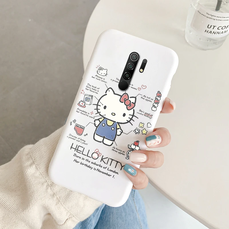 thumbnail image 1 of Cartoon Phone Case For Xiaomi Redmi 9 Prime Girls Cute Anti-drop Cinnamoroll Kuromi Hello Kitty Silicone Shockproof Back Cover, 1 of 5