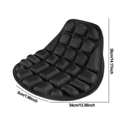Universal Breathable Soft Foam Motorcycle Seat Cover (A01 Black)