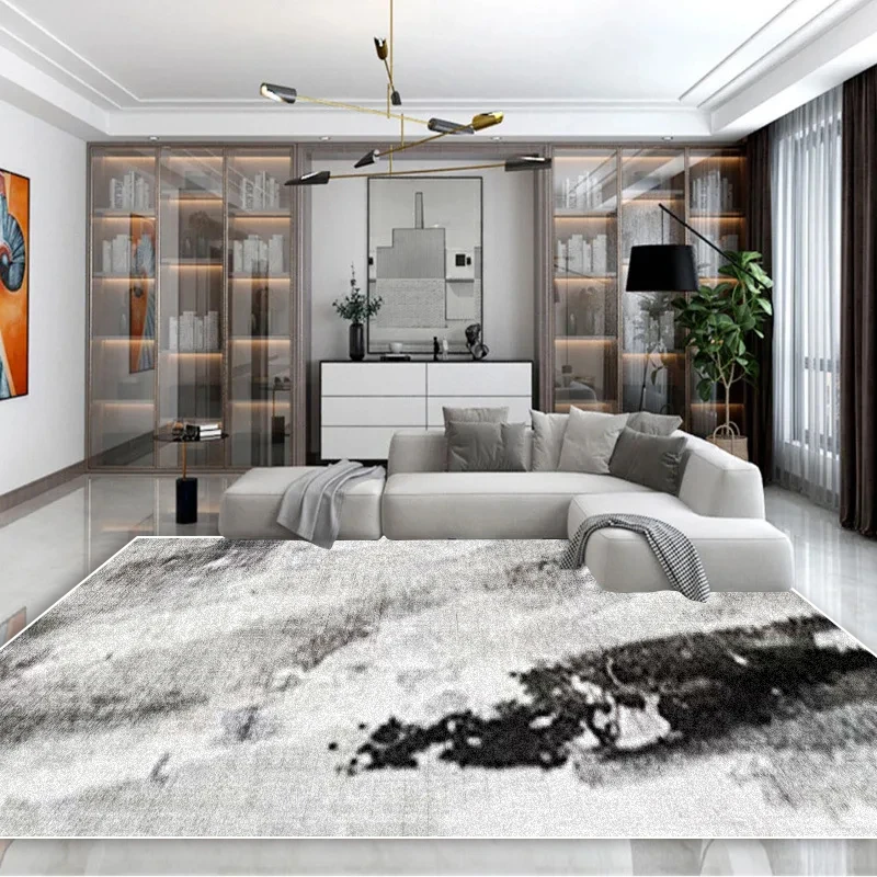 Nordic Modern Abstract Living Room Decoration Carpet Home Bedroom Sofa Large Rugs Washable Balcony Coffee Table Mat Customizable 3