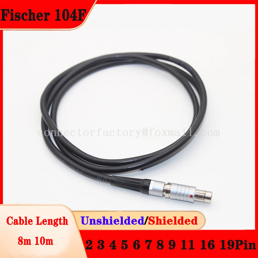 

Fischer Cable Connector 8m 10m 104F 2F 2 3 4 5 6 7 8 9 11 16 19 Pin Waterproof Push-pull Self-locking Male Plug Female Socket